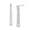 Thumbnail Image 0 of Marilyn Monroe™ Collection 3/4 CT. T.W. Journey Diamond Drop Earrings in 10K White Gold