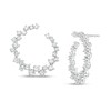 Thumbnail Image 1 of Marilyn Monroe™ Collection 3/4 CT. T.W. Diamond Scatter Circle Earrings in 10K White Gold