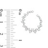 Thumbnail Image 2 of Marilyn Monroe™ Collection 3/4 CT. T.W. Diamond Scatter Circle Earrings in 10K White Gold