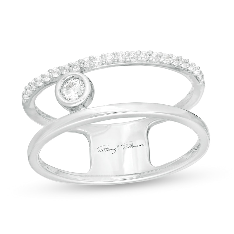 Main Image 1 of Marilyn Monroe™ Collection 1/5 CT. T.W. Diamond Ring in 10K White Gold