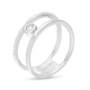 Thumbnail Image 2 of Marilyn Monroe™ Collection 1/5 CT. T.W. Diamond Ring in 10K White Gold