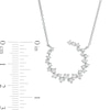 Thumbnail Image 1 of Marilyn Monroe™ Collection 3/8 CT. T.W. Diamond Scatter Necklace in 10K White Gold