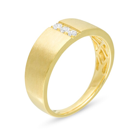 1/6 CT. T.w. Diamond Three Stone Anniversary Band in 10K Gold