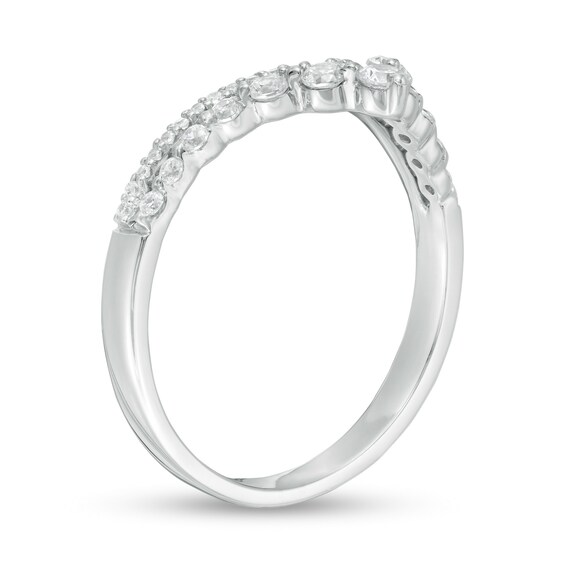 1/3 CT. T.w. Diamond Chevron Ring in Sterling Silver
