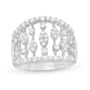 Thumbnail Image 0 of Marilyn Monroe™ Collection 1 CT. T.W. Diamond Art Deco Ring in 10K White Gold