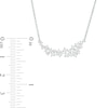 Thumbnail Image 2 of Marilyn Monroe™ Collection 1/2 CT. T.W. Diamond Graduated Necklace in 10K White Gold