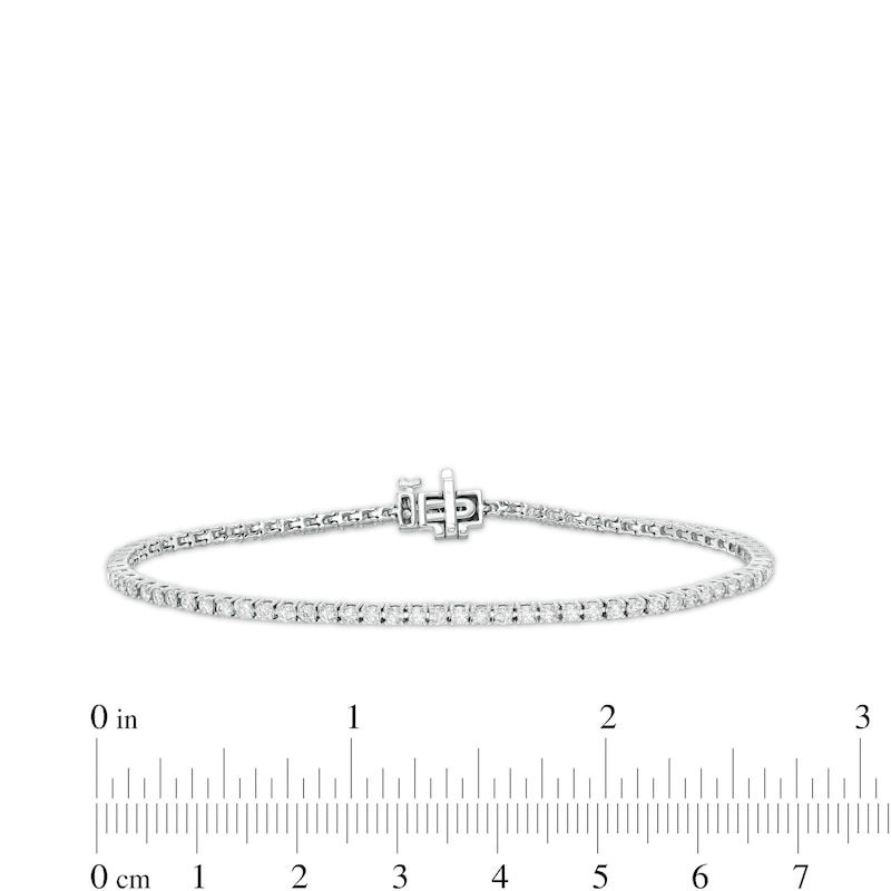 Main Image 4 of 2 CT. T.W. Diamond Tennis Bracelet in 10K White Gold