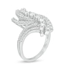 Thumbnail Image 2 of Marilyn Monroe™ Collection 1 CT. T.W. Journey Diamond Bypass Ring in 10K White Gold