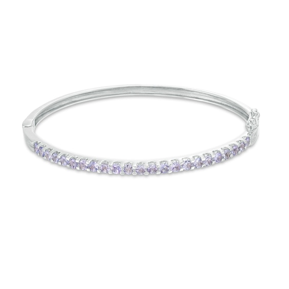 Tanzanite Bangle in Sterling Silver