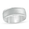 Thumbnail Image 0 of Men's 8.0mm Comfort Fit Wedding Band in Platinum