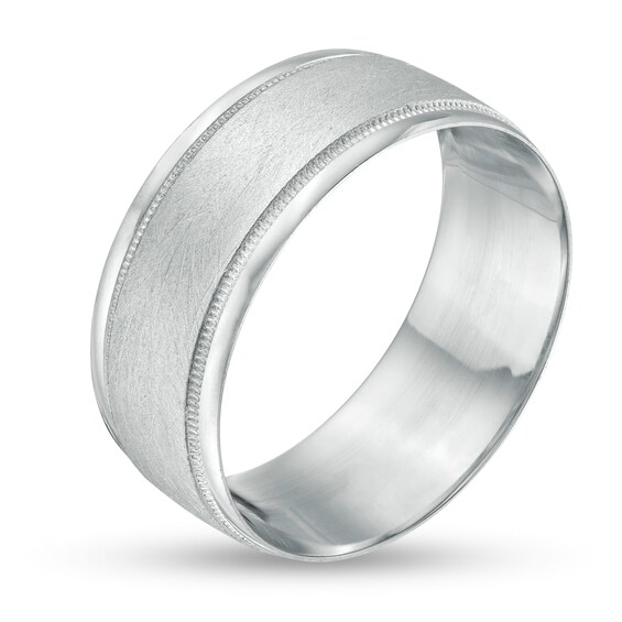 8.0mm Comfort Fit Wedding Band in Platinum