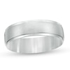 Thumbnail Image 0 of Men's 6.0mm Comfort Fit Wedding Band in Platinum