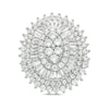 Thumbnail Image 1 of 3 CT. T.W. Composite Diamond Oval Frame Starburst Ring in 10K White Gold