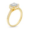 Thumbnail Image 2 of 1/2 CT. T.W. Diamond Ornate Frame Engagement Ring in 14K Two-Tone Gold