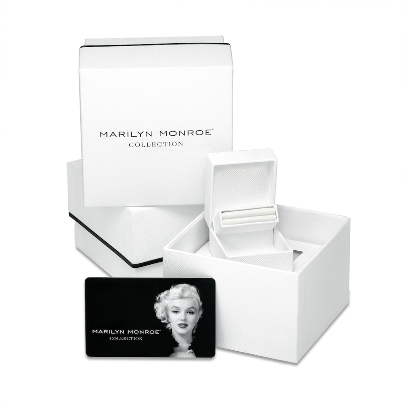 Marilyn Monroe™ Collection 3/4 CT. T.W. Diamond Hexagonal Frame Art Deco Engagement Ring in 14K White Gold