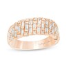Thumbnail Image 1 of Marilyn Monroe™ Collection 1 CT. T.W. Baguette and Round Diamond Band in 14K Rose Gold