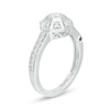 Thumbnail Image 2 of Marilyn Monroe™ Collection 1/2 CT. T.W. Diamond Octagonal Frame Art Deco Engagement Ring in 14K White Gold