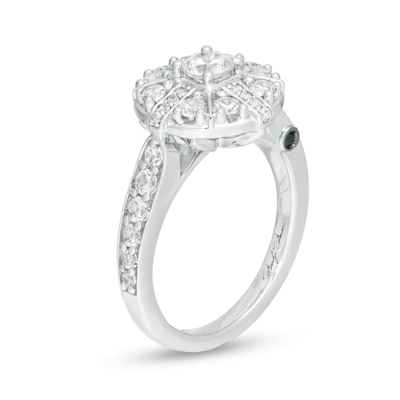 Marilyn Monroe™ Collection 1-1/4 CT. T.W. Diamond Frame Engagement Ring in 14K White Gold