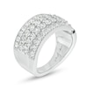 Thumbnail Image 2 of Marilyn Monroe™ Collection 2 CT. T.W. Diamond Multi-Row Vintage-Style Anniversary Band in 14K White Gold