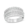 Thumbnail Image 1 of Marilyn Monroe™ Collection 1 CT. T.W. Diamond Multi-Row Anniversary Ring in 14K White Gold