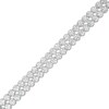 Thumbnail Image 1 of Lab-Created White Sapphire Double Row Bracelet in Sterling Silver - 7.5"