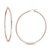 Thumbnail Image 1 of 55.0mm Tube Hoop Earrings in 14K Rose Gold