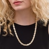 Thumbnail Image 1 of 7.0mm Twisted Almond Link Chain Necklace in 14K Gold - 24"