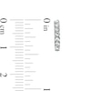 Thumbnail Image 3 of 11.8mm Diamond-Cut Circle Pattern Huggie Hoop Earrings in 14K White Gold