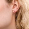 Thumbnail Image 1 of 5.0mm Diamond-Cut Ball Stud Earrings in 14K Rose Gold