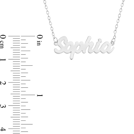 Bold Cursive Name Necklace (1 Line)