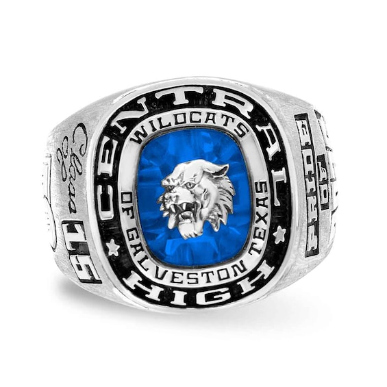 High School Class Ring by ArtCarved (1 Stone)