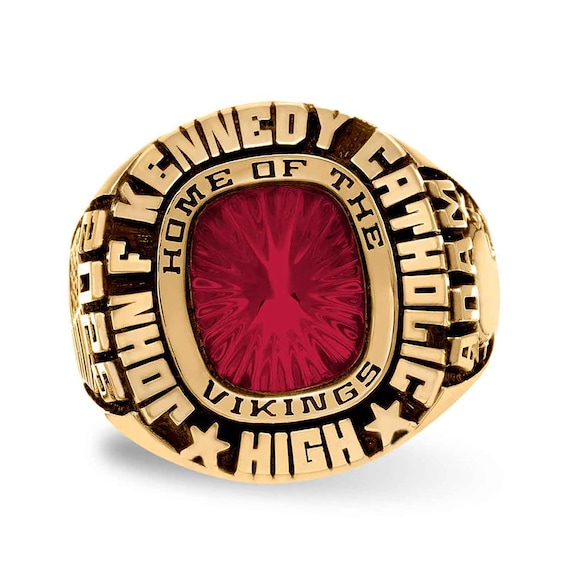 High School Class Ring by ArtCarved (1 Stone)