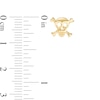 Thumbnail Image 3 of Skull and Crossbones Stud Earrings in 14K Gold