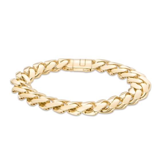 9.5mm Curb Chain Bracelet in Hollow 14K Gold - 7.0"