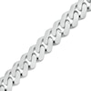 Thumbnail Image 0 of Men's 9.5mm Semi-Solid Cuban Curb Chain Bracelet in 14K White Gold - 8.25"