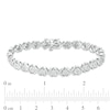 Thumbnail Image 3 of 1/4 CT. T.W. Diamond "XO" Bracelet in Sterling Silver - 7.25"
