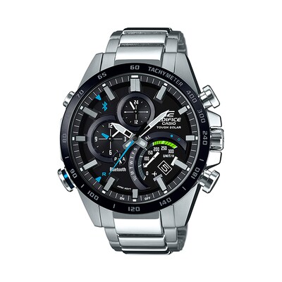 Men S Casio Edifice Connected Chronograph Watch With Black Dial Model Eqb501xdb 1a Zales