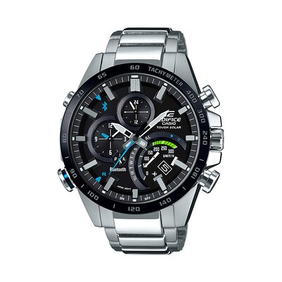 Men's Casio Edifice Connected Chronograph Watch Black Dial (Model: EQB501XDB-1A) | Zales