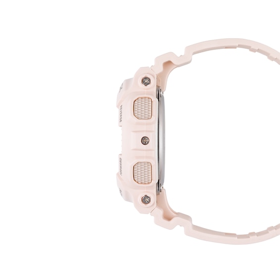 Ladies' Casio G-Shock Pink Strap Watch with Rose-Tone Dial (Model: GMAS120MF-4A) Ladies' Casio G-Shock Pink Strap Watch with Rose-Tone Dial (Model: GMAS120MF-4A)
