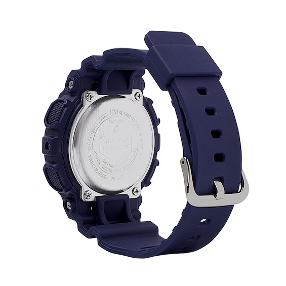 Ladies' Casio G-Shock Blue Resin Strap Watch with Rose-Tone Dial (Model: Gmas120Mf-2A2)