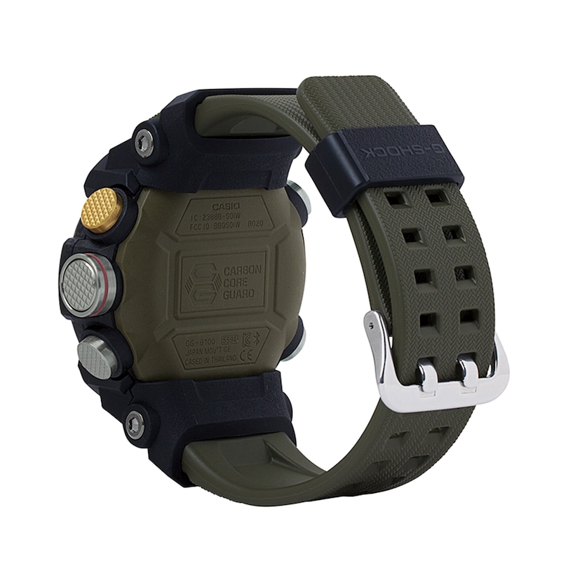 Men's Casio G-Shock Master of G MUDMASTER Green Strap with Black Dial (Model: | Zales