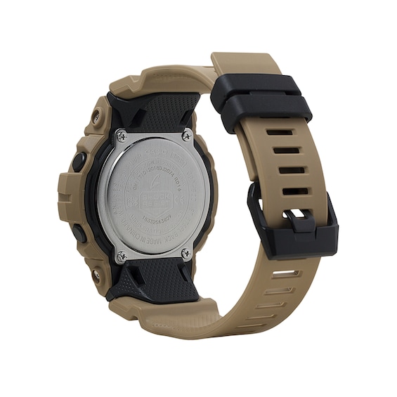 Men's Casio G-Shock Power Trainer Brown Resin Strap Watch with Black Dial (Model: Gbd800Uc-5)