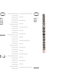 Thumbnail Image 3 of 1/2 CT. T.W. Black Diamond Inside-Out Hoop Earrings in 10K Rose Gold