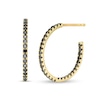 Thumbnail Image 1 of 1/2 CT. T.W. Black Diamond Inside-Out Hoop Earrings in 10K Gold