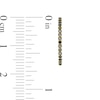 Thumbnail Image 3 of 1/2 CT. T.W. Black Diamond Inside-Out Hoop Earrings in 10K Gold