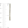 Thumbnail Image 3 of 1-1/2 CT. T.W. Black Diamond Inside-Out Hoop Earrings in 10K Gold
