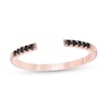 Thumbnail Image 1 of 1/10 CT. T.W. Black Diamond Open Ring in 10K Rose Gold