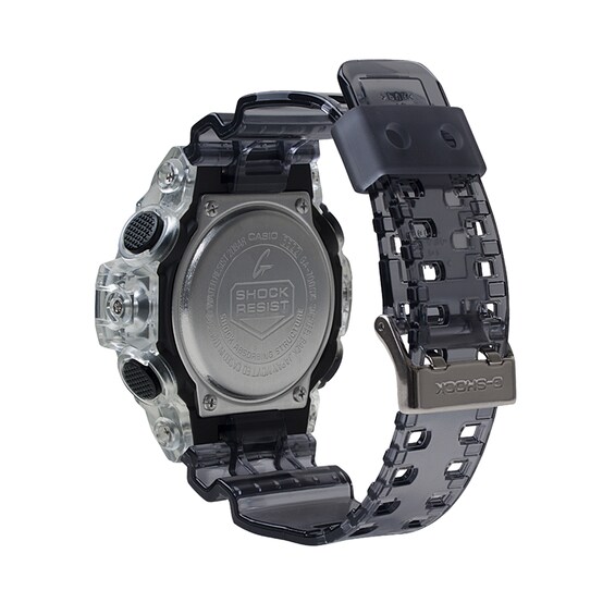 Men's Casio G-Shock Classic Clear Resin Strap Watch with Grey Dial (Model: Ga700Sk-1A)