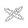 Thumbnail Image 1 of 1/3 CT. T.W. Diamond Orbit Ring in 10K White Gold - Size 7