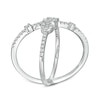 Thumbnail Image 3 of 1/3 CT. T.W. Diamond Orbit Ring in 10K White Gold - Size 7